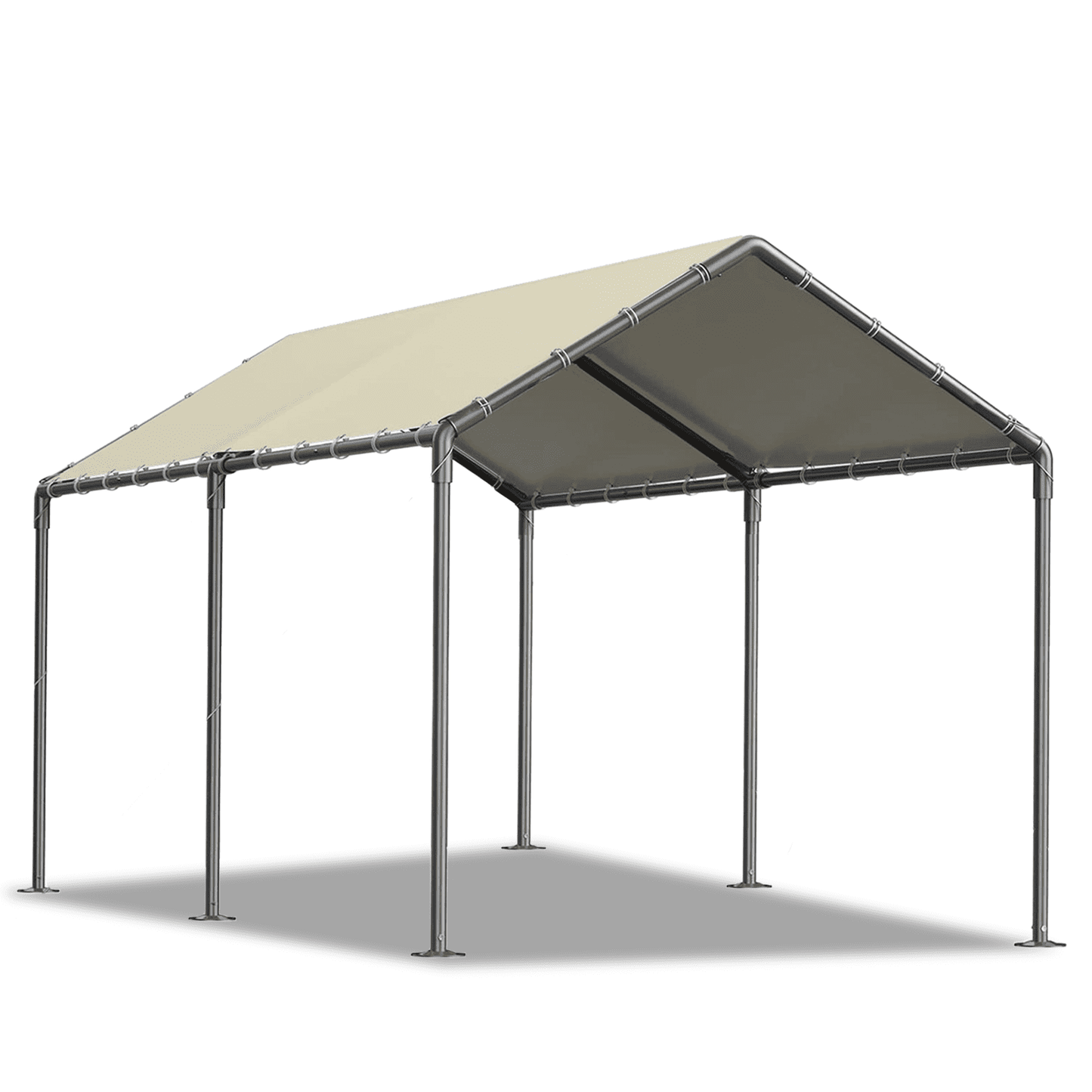 GREZONE 10' x 20' x 9.2' Gray Heavy Duty Portable Carports