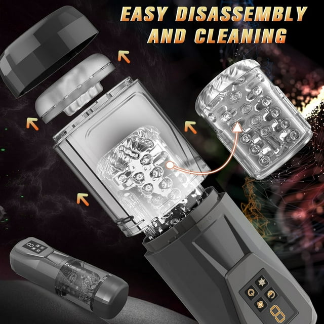 KERERO Automatic Male Masturbator with 7 Vibrating & Rotating & Thrusting & Licking,Male Masturbator Stroker for Men,3D Textured Waterproof Male Adult Toys