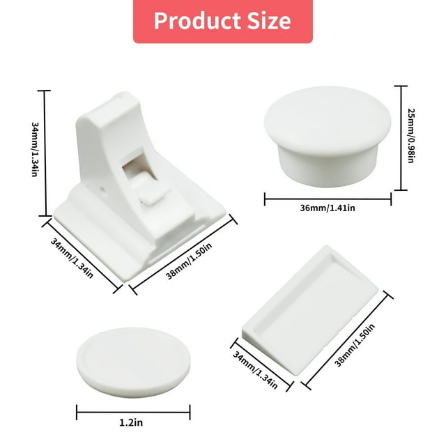 Magnetic Cabinet Locks Baby Proofing Cabinets-Magnetic Baby Proofing Cabinet Locks,Child Proof Cabinet Locks for Cabinets Drawers Doors for Back to School- No Tools Required-12 Pack and 3 Keys