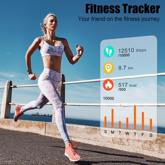 Smart Watch for Men Women, 1.96" Fitness Activity Tracker with 110+ Sport Modes, IP68 Waterproof Smartwatch(Answer/Make Call) for Android iOS Phone, Perfect Gift for Holidays