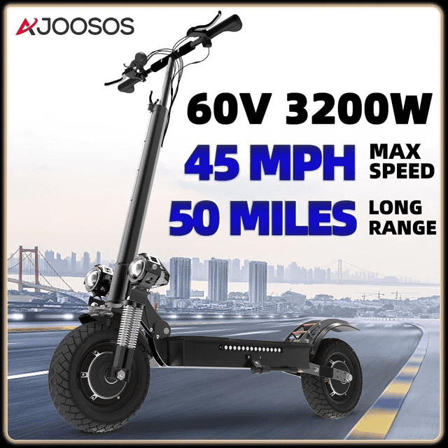 AJOOSOS X700 Electric Scooter for Adults, 45 mph Max Speed Power by 3200W Dual Motor, 50 Miles Range