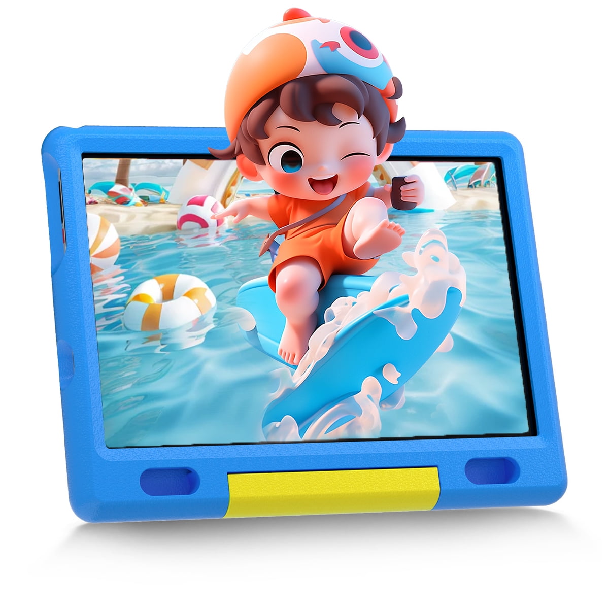 Android 13 10'' Kids Tablet, 6GB+64GB with Quad-Core Processor, Expandable Memory to 128GB, Support Wifi 6 & Bluetooth 5.0, 5000 mAh Battery,with Kids Education(Blue)