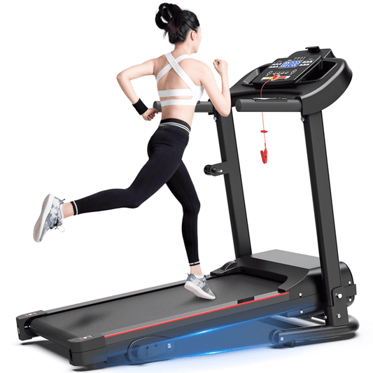 FLIMDER 2.5HP Folding Treadmills for Home with Bluetooth & Incline, Portable Running Machine Electric Compact Treadmills Foldable for Exercise Home Gym Fitness Walking Jogging