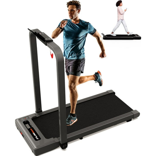 FLIMDER Walking Pad, Sturdy & Durable Under Desk Treadmill, Folding Treadmill with 300LBS Capacity, Beautifully Designed Installation-Free Treadmills for Home Small, Bluetooth Speaker