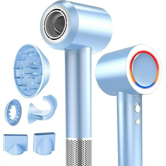 Hair Dryer,Speed Ionic Hair Dryer with Diffuser, Professonal Blow Dryer for Fast Drying,Thermo-Control Hairdryer for Women Home Travel (Blue)