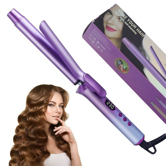 Hatteker Curling lron,Professional Ceramic Coating Barrel Curling Wand,0.98 in, LED Display with 14 Heat Setting, All Hair Types