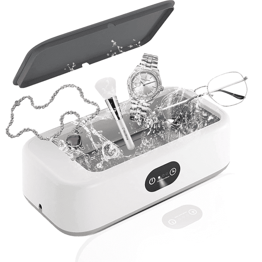 Kailwokk Ultrasonic Jewelry Cleaner,3 Time Modes 50KHz 21OZ Ultrasonic Cleaner Machine for Rings,Glasses,Watch,Makeup Brush