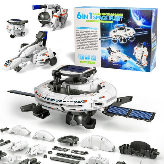 Lucky Doug 6 in 1 Solar Robot Kit, Science Kits for Kids Ages 8-12, Boys Toys ages 8-11