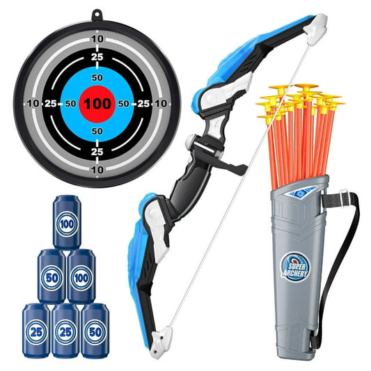 Lucky Doug Bows and Arrows Set for Kids 6-8-12, Toddlers Archery Set with 16 Arrows & 6 Targets Ideal Gifts for Kids Boys Girls Outside Yard Toys