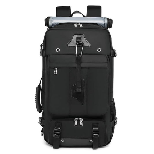 New Fashionable And Advanced Feeling Extra Larger 50L Travel Backpack For Adults, Men Women, Waterproof, Suitable For Hiking, Mountain Climbing, Business Trips Laptop Backpack Boarding Bag,Black