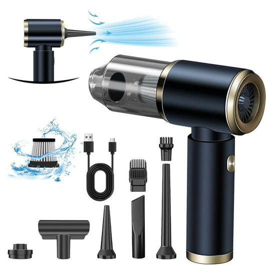 Pentantan Car Vacuum Cleaner, 12000PA Powerful Sutions Cordless Handheld Vacuum, 4000mAh Lightweight Mini Vacuum Blow & Suction for Car, Keyboard, Home, Black