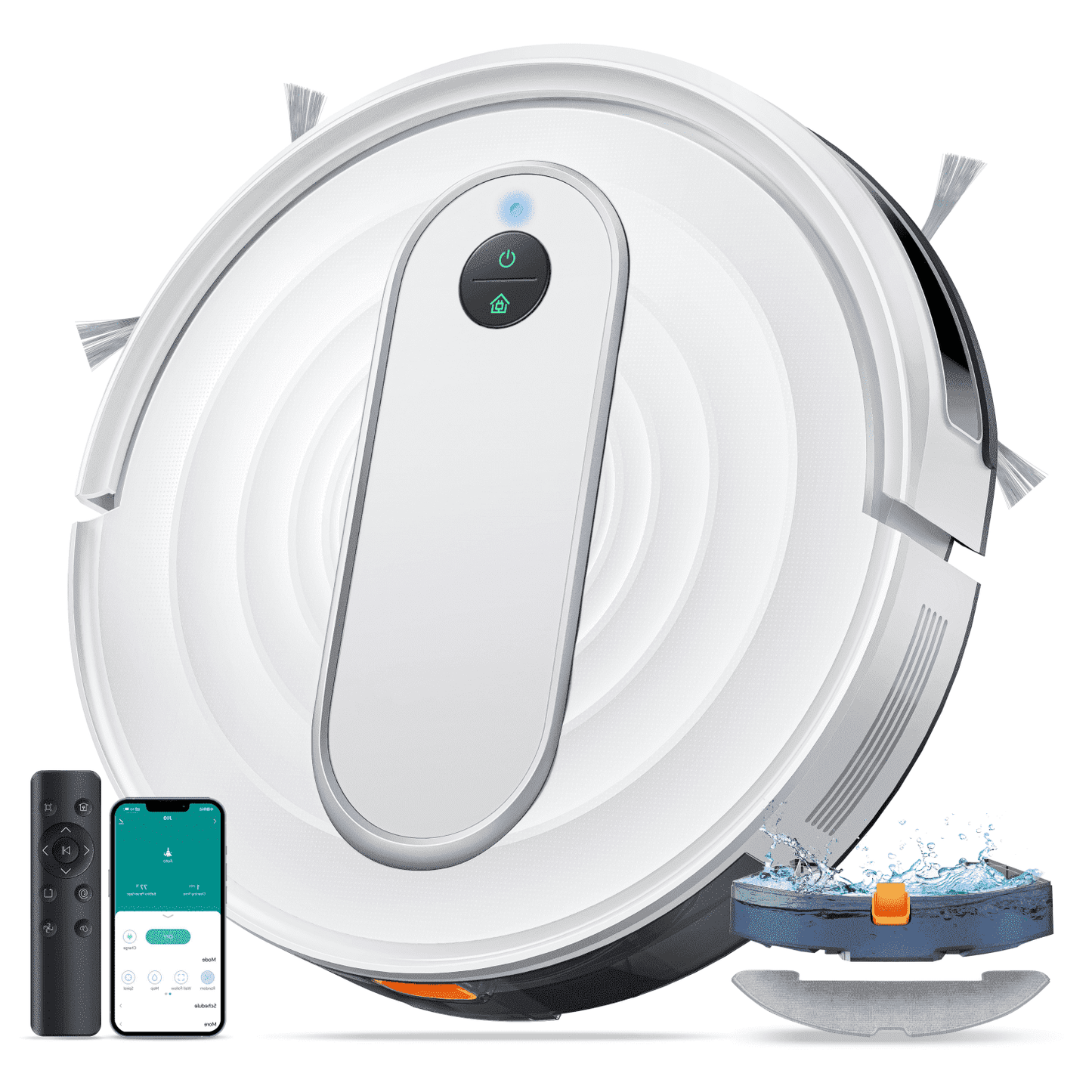 Laresar P10 Robot Vacuum Cleaner and Mop Combo with APP/Remote Control for Carpet Pet Hair Hardwood Floor