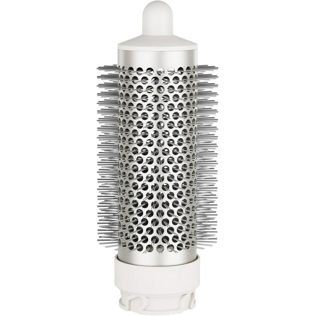 Round Brush Attachment Blow Dryers Attachments, Normal Oval Round Volumizing Brush Styling for Straight, Wavy, Curly, and Coily Hair, Sliver
