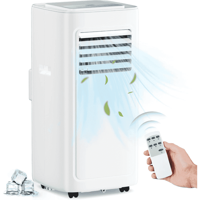 Simzlife Portable Air Conditioner 5000BTU (8000 BTU Ashrae) , Dehumidifier, Fan,Cool, 3 in 1 AC with Remote Control