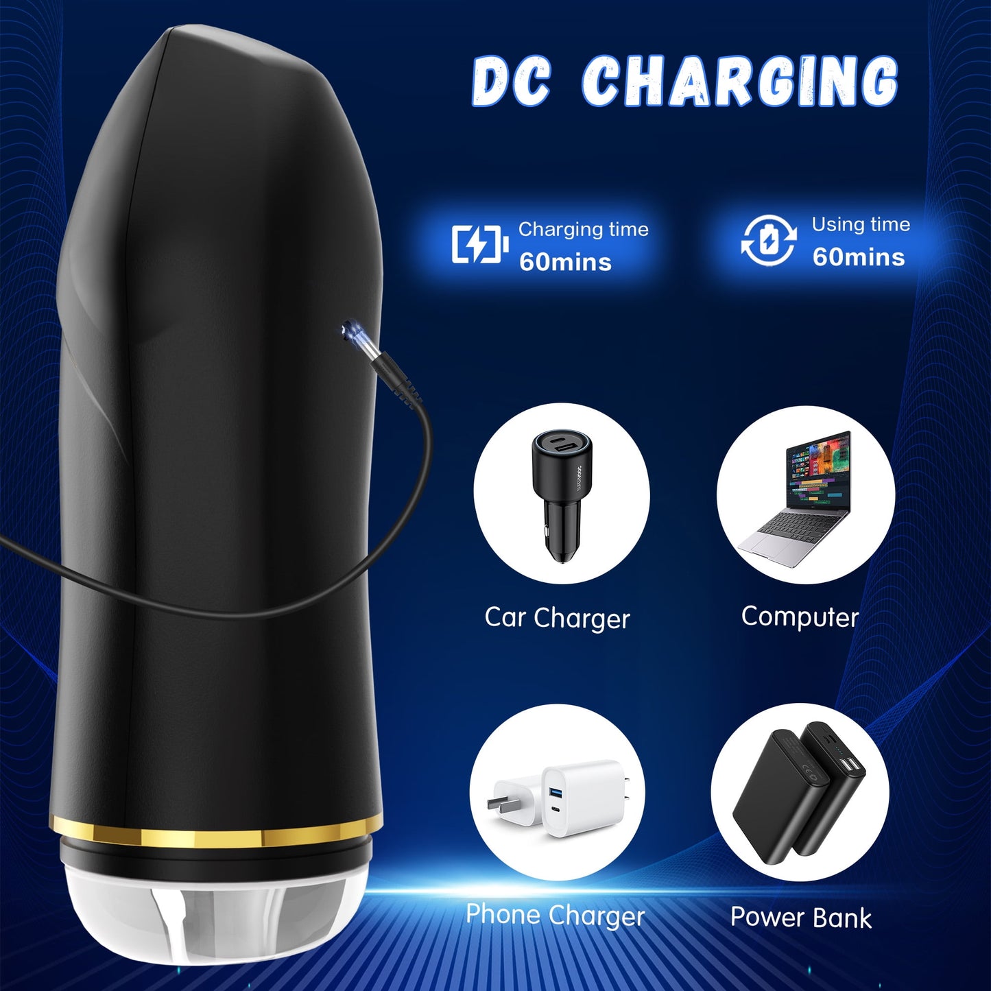 KERERO Automatic Male Masturbator Adult Toy with 10 Vibrating Patterns & 5 Sucking Pattern Male Sex Toy, Automatic Pocket Stoker for Men,Men's Adult Toys