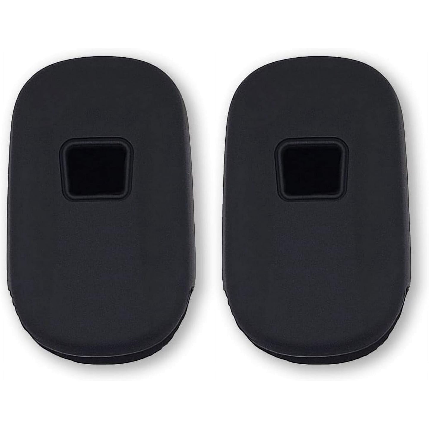 Autobase Silicone Key Fob Cover for 2022 2023 2024 2025 Honda Civic Accord HR-V CR-V Pilot Sport SI EX EX-L Touring | Car Accessory | Key Protection Case - 2 Pcs (Black)