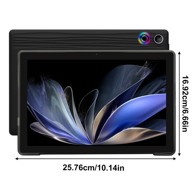 Bestski Android 14 11inch Tablet , Octa-Core Processor,16GB RAM + 128GB ROM,FHD IPS Display,Face Unlock 6800Amh,5+8 MP with Colorful Lights,Black