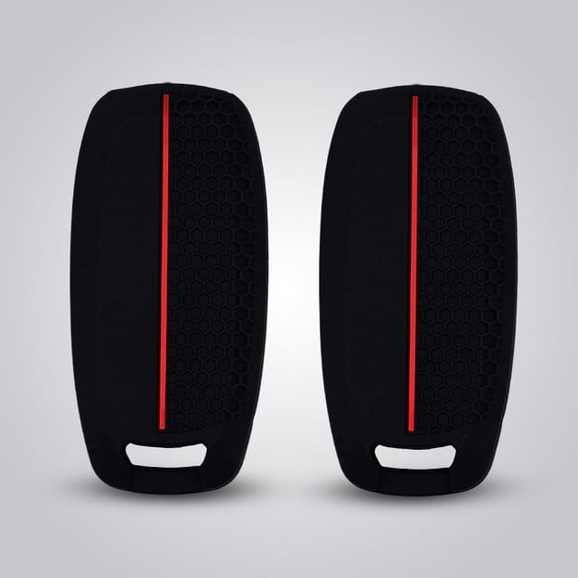 Autobase Silicone Key Fob Cover for 2023 2024 2025 Nissan Rogue Pathfinder Sentra | Rubber Remote Key Fob Protector Case with 5 Buttons - Black - 2 Pcs