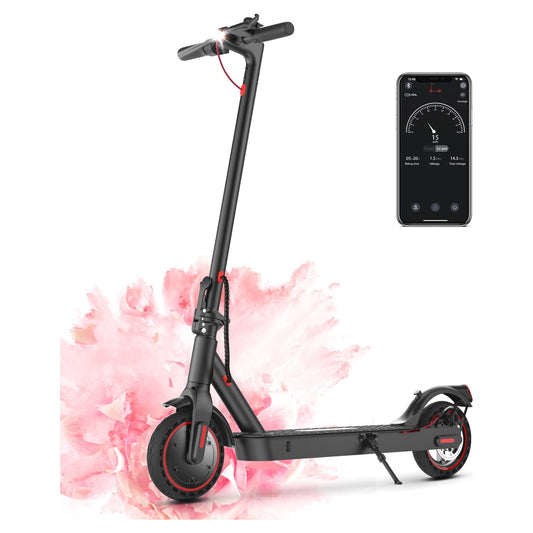 iScooter Electric Scooter,18-21 Miles Range, 19 MPH Top Speed, 350W Foldable Commuting Electric Scooter with Double Braking System and APP for Adults and Teens