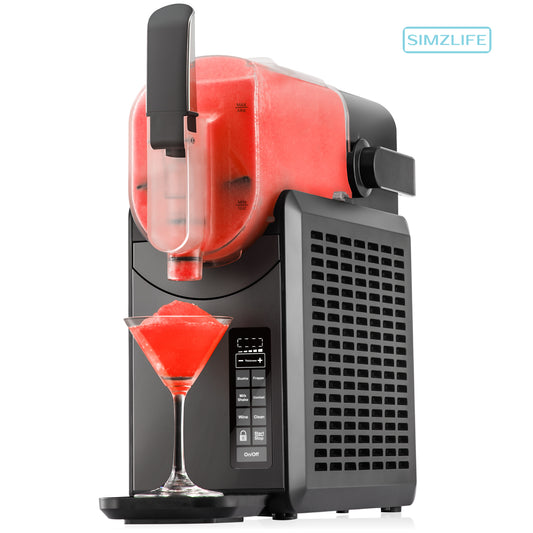 Simzlife Slushie Machine, No Ice Needed, 87.9 oz Smoothie Machine for Home with Self-Cleaning Function, Professional Frozen Drink Maker, 5 Preset Programs, Frozen Margaritas, Milkshake, and More