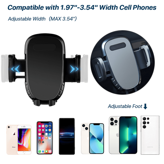 SUPTREE Cell Phone Holder for Car Cup Holder Phone Mount Car Assoceries Universal Adjustable for iPhone Samsung