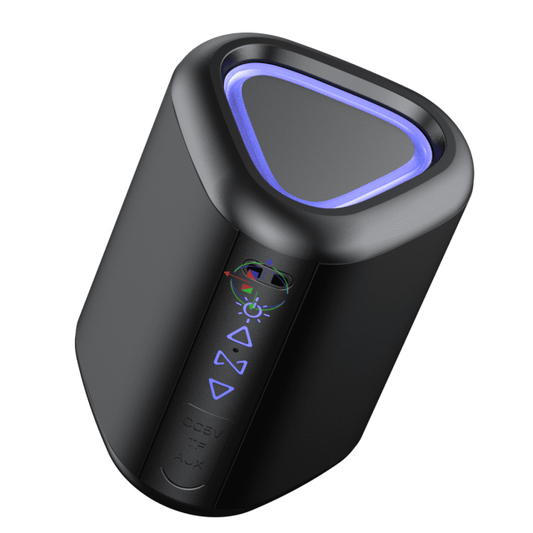 Bluetooth Speaker with HD Sound, Portable Wireless, IPX5 Waterproof, Up to 30H Playtime, TWS Pairing, BT5.3, for Home/Party/Outdoor/Beach, Electronic Gadgets, Birthday Gift (Black)