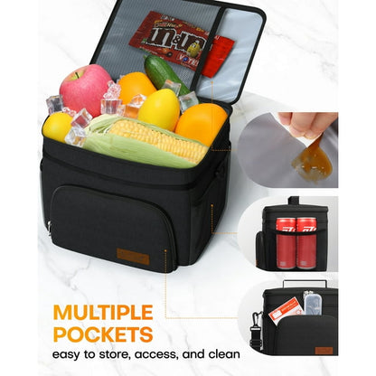 HOTOR Lunch Box for Men & Women Black