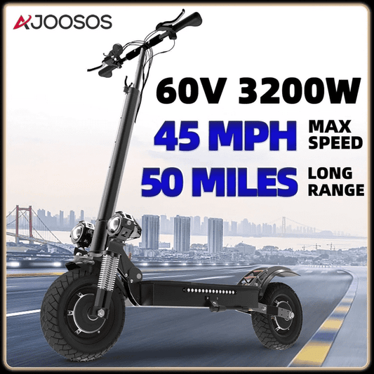 AJOOSOS X700 Electric Scooter for Adults, 45 mph Max Speed Power by 3200W Dual Motor, 50 Miles Range