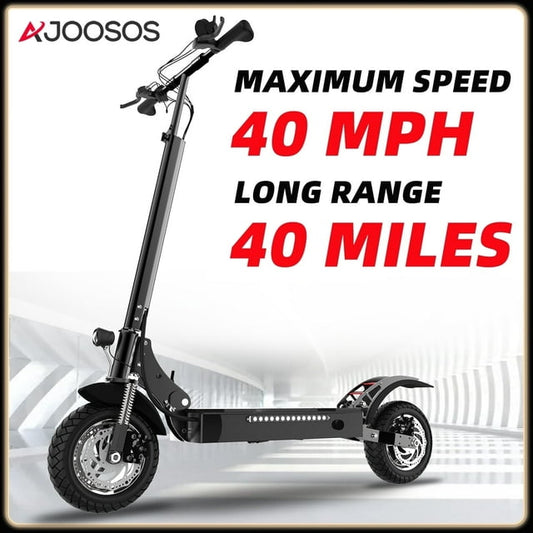 AJOOSOS X750 Pro Electric Scooter for Adults, 40 mph Max Speed Power by 1600W Motor, 40 Miles Range