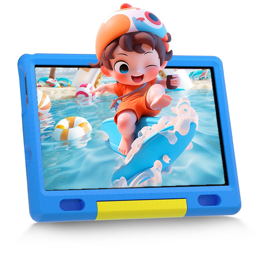 Android 13 10'' Kids Tablet, 6GB+64GB with Quad-Core Processor, Expandable Memory to 128GB, Support Wifi 6 & Bluetooth 5.0, 5000 mAh Battery,with Kids Education(Blue)