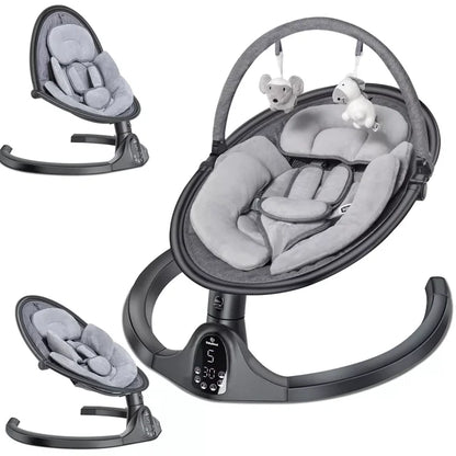 Baby Swing for Infants with Remote Control, 5 Sway Speed, Bluetooth Music