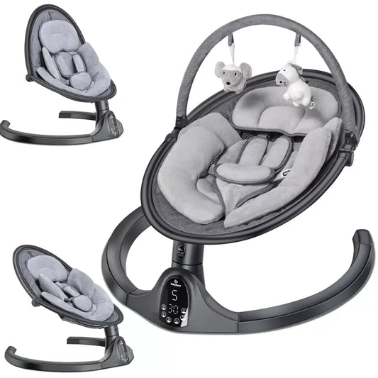Baby Swing for Infants with Remote Control, 5 Sway Speed, Bluetooth Music