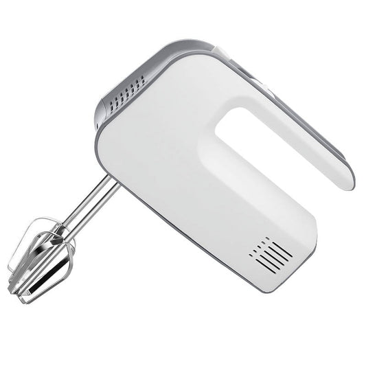 Bluebow 5-Speed Electric Hand Mixer, Handheld Mixer for Baking & Cooking, Kitchen Food Mixer with 2 Dough Hooks, 2 Whisks(White)