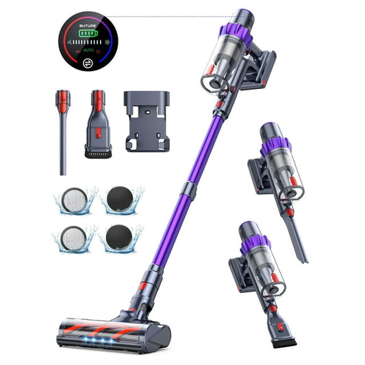Buture VC70 Cordless Stick Vacuum Cleaners 55mins 450W 40KPa with Touch Display Powerful Lightweight Vacuum Cleaner for Carpets Floors Pet Hair Home