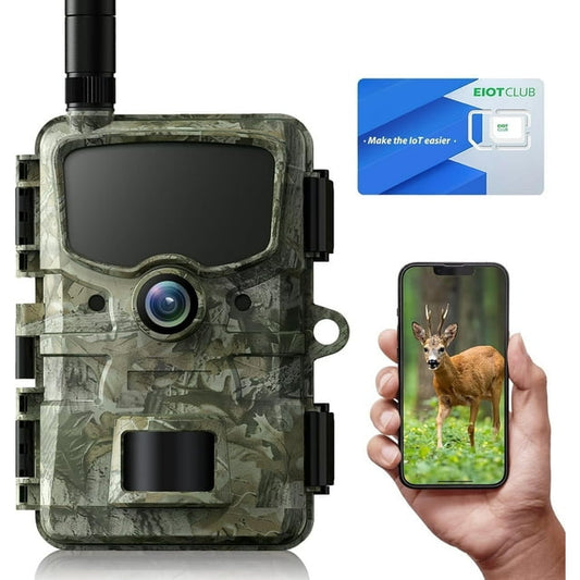 CAMPARK Cellular Trail Camera 4G LTE Send Picture to Cell Phone, Game Cameras with Night Vision Motion Activated Waterproof, Hunting Camera APP Control for Hunting Wildlife Monitoring