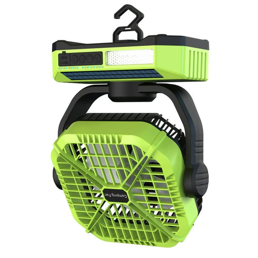 Camping Fan with LED Lantern, 10000mAh Portable Battery Powered Outdoor Fan, 4 Speed Rechargeable Tent Fan 270° Rotation, Personal Camping Tent Fan for Travel, Hiking, Fishing, Picnic