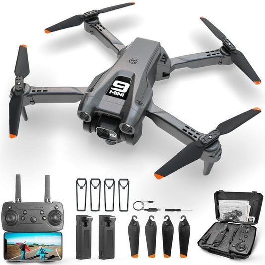 Casrra RC Drone with 4K Camera for Adults,Quadcopter with High Speed Brushless Motor, Altitude Hold, Waypoint Fly, 2 Modular 1800mAh Batteries for 30 Mins Long Flight, Carrying Case, Black