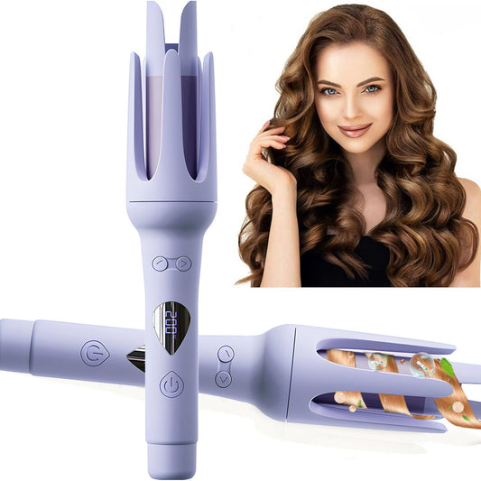 Morfone Automatic Curling Iron, Professional Automatic Hair Curler with 1.2" Curling Iron Large Slot & 7 Temperature Anti-Tangle Rotating Curling Iron with Auto Shut-Off for Hair Styling