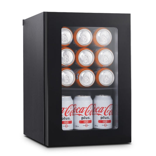 EUHOMY 1.6cu.ft Mini Fridge Cooler - Mini Beverage Cooler, Black