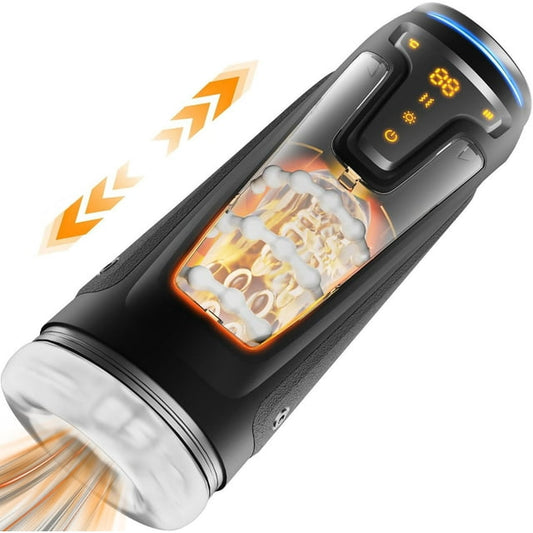 KERERO Male Masturbator Sex Toys for Men with 9 Vibrating,8 Thrusting Modes & 2 Heating Levels,Male Sex Toys Adult Toys Penis Pump Sex Toy,Adult Sex Toys