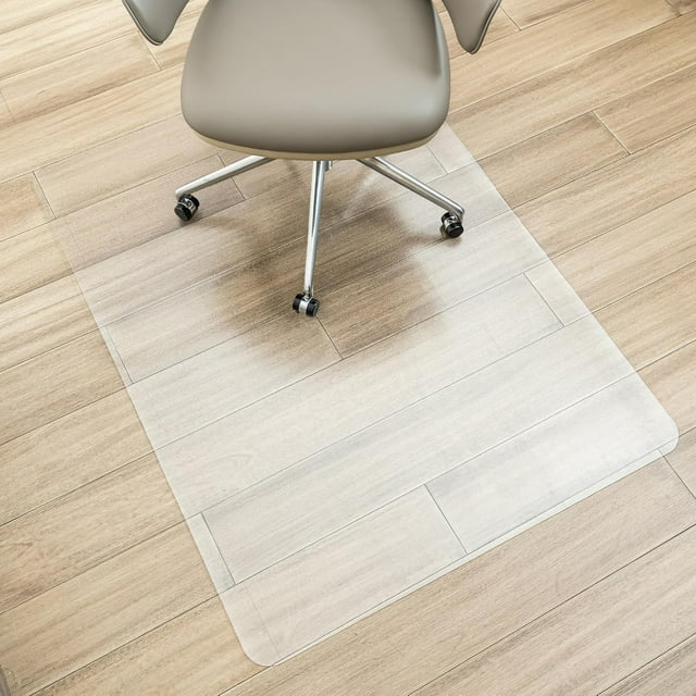 Kailwokk Office Mat,36" x 48" Rectangle Clear Chair Mat for Easy Glide,PVC Floor Mat for Office and Home Hardwood Floor