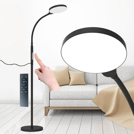 LOFTER-PRO Floor Lamp, LED Bright Floor Lamps for Living Room Bedroom Office, Reading Floor Lamp Standing Lamps with 10 Stepless Adjustable 3000K-6500K Colors and 20-100% Brightness, Remote Control