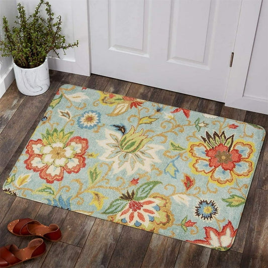Lahome 2'X3' Collection Modern Floral Area Rug - 2'X 3'Non-Slip Vintage Area Rug Accent Distressed Throw Rugs Floor Carpet for Living Room Bedrooms Decor, Paisley
