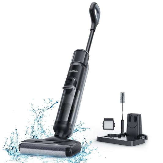 Laresar M3 Cordless Wet Dry Vacuum Mop, 55Min Multi-Surface Cordless Floor Washer 3 in 1 Self-Cleaning Vacuum Mop Hard Floor Cleaners