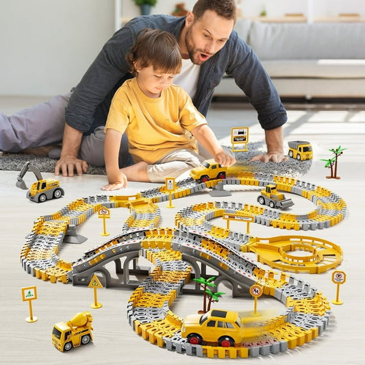 Lucky Doug 236 PCS Race Tracks Toys for Boys 3-6 Years, Race Car Track for Kids Ages 4-8, Toys for 6 Years Old Boys
