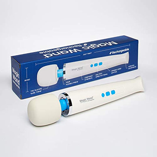 Magic Wand Massager Rechargeable HV-270 Cordless Soft Silicone Head for Muscle Vibrations