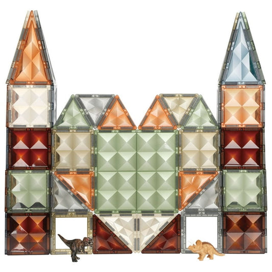 Magnetic Tiles, 57PCS Magnetic Blocks with 2 Cars, Magnet Tiles 3D Clear Building Blocks Set, STEM Sensory Educational Toys Gift for Toddlers Kids Boys 3 4 5 6 7 8 9+ Year Old