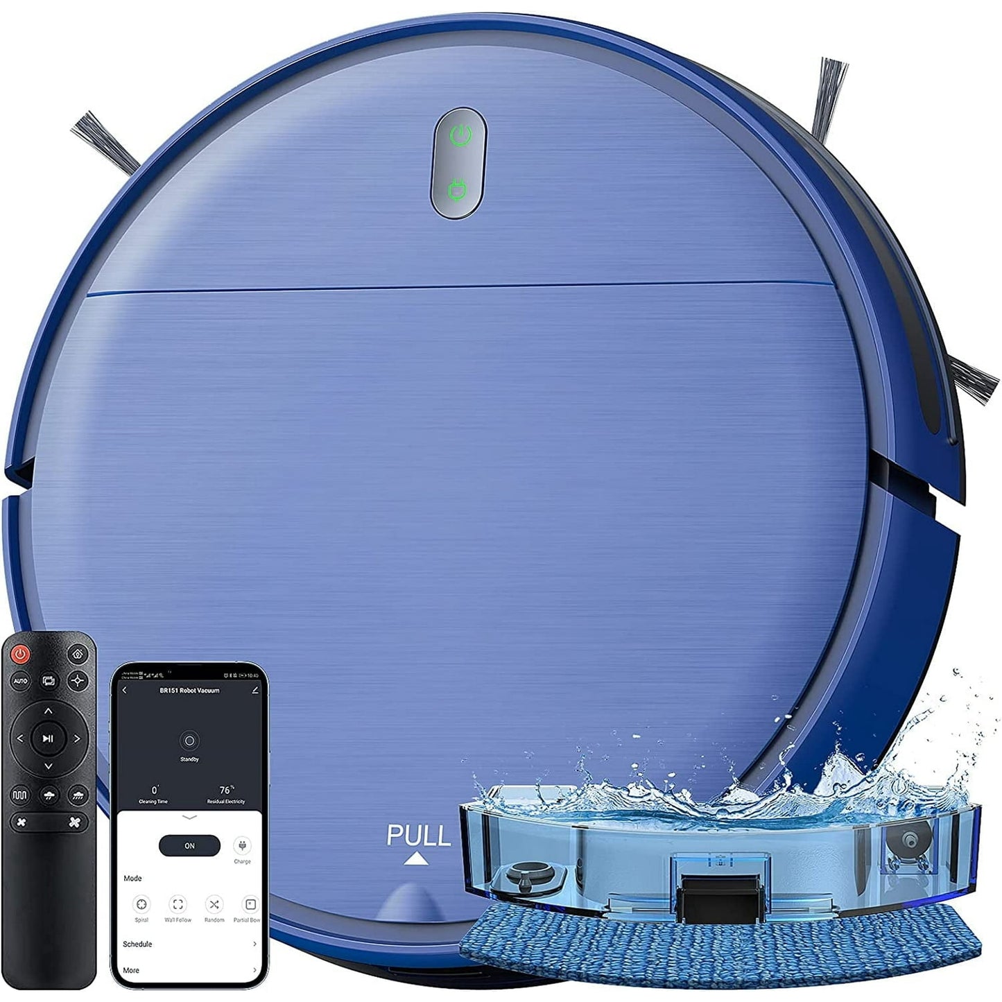 ONSON Robot Vacuum Cleaner, Robot Vacuum and Mop Combo with WIFI / Alexa for Pet Hair and Hard Floor