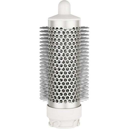 Round Brush Attachment Blow Dryers Attachments, Normal Oval Round Volumizing Brush Styling for Straight, Wavy, Curly, and Coily Hair, Sliver