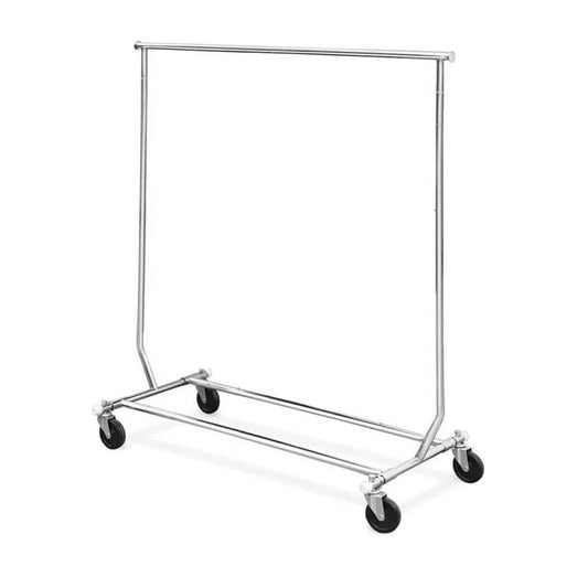 Sakugi Heavy-Duty Stainless Steel Clothing Rack with Wheels